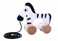 Ξύλινη Ζέβρα Συρόμενη