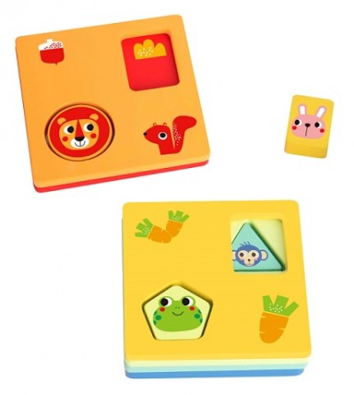 Ξύλινο Παιχνίδι Λογικής με Σχήματα