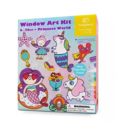 Σετ Ζωγραφικής & Διακόσμησης Παραθύρου Πριγκίπισσες