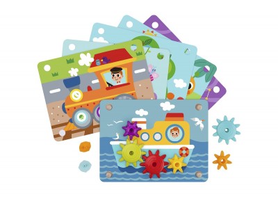 Ξύλινο Παιχνίδι Λογικής με Γρανάζια