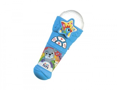 Kids Hits Φωτεινό Μικρόφωνο Παιδικά Τραγούδια Μπλε για 2+ ετών