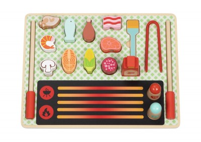  Ξύλινο Σετ Σφηνώματα Γκριλ