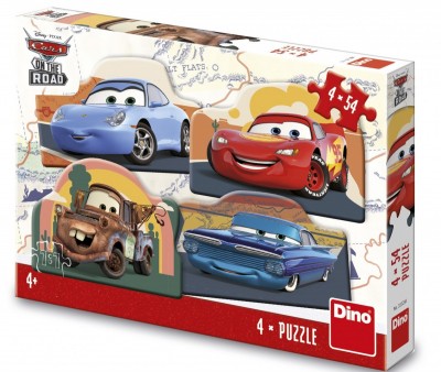 Cars: Στον Δρόμο 4x54 Τεμ. Παζλ Dino