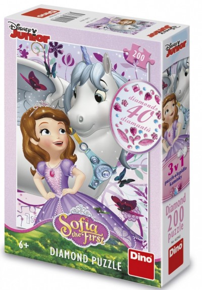 Πριγκίπισσα Σοφία και Μονόκερος 200 Τεμ. Diamond Παζλ Dino