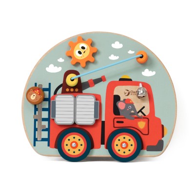 Ξύλινος Πίνακας Δραστηριοτήτων Πυροσβεστικό Όχημα Classic World